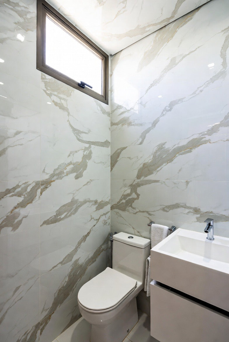 Autocollant mural effet marbre