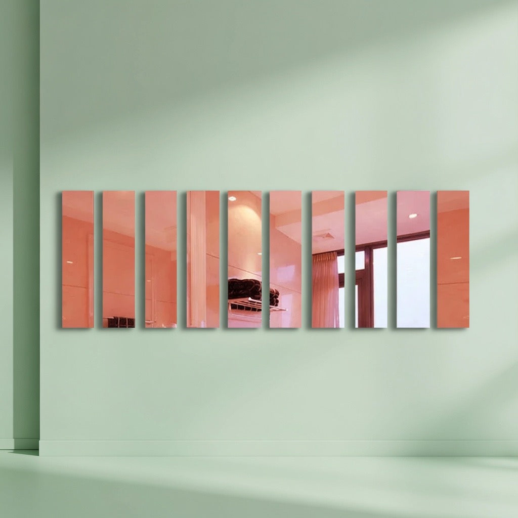 Bandes adhésives murales motif rayures