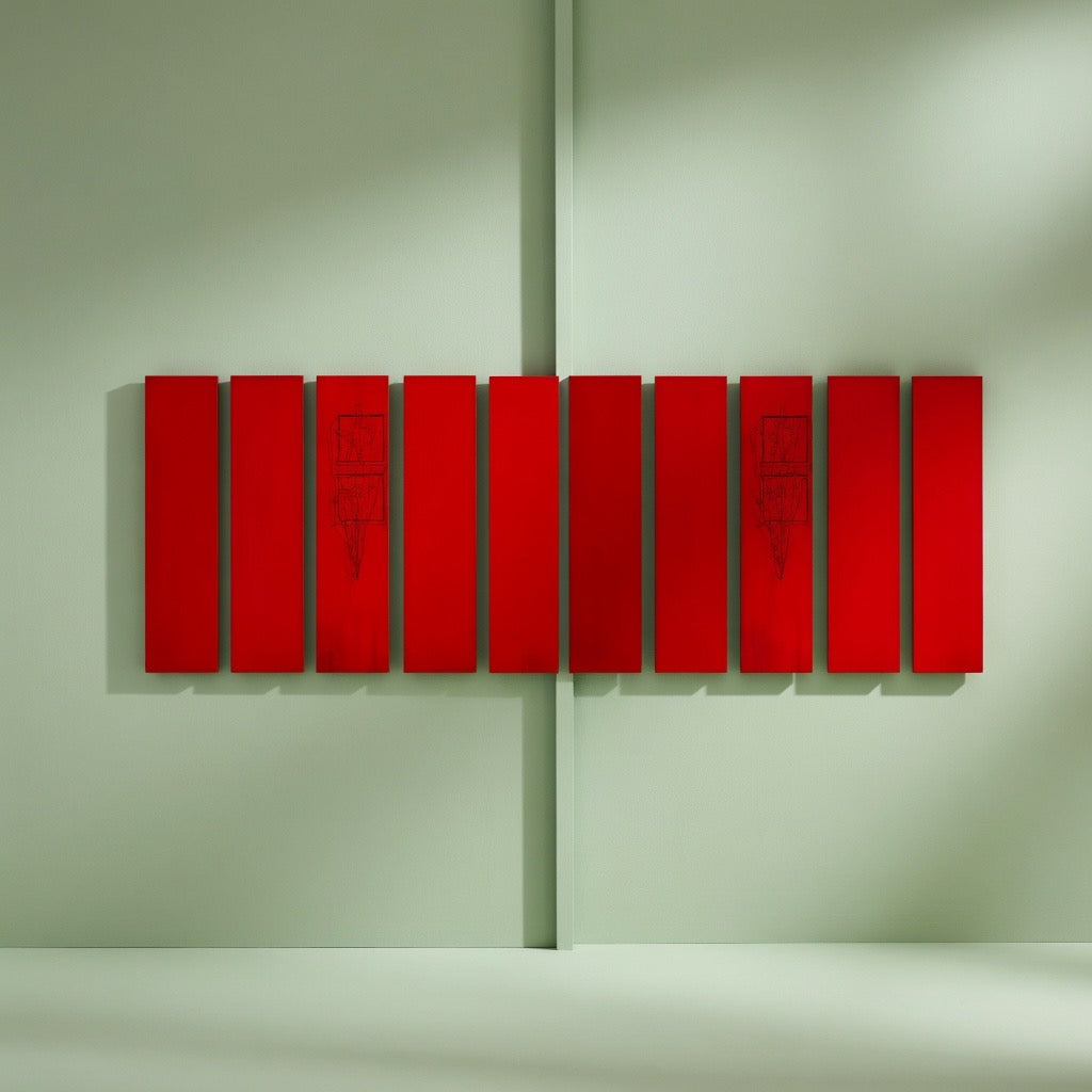 Bandes adhésives murales motif rayures