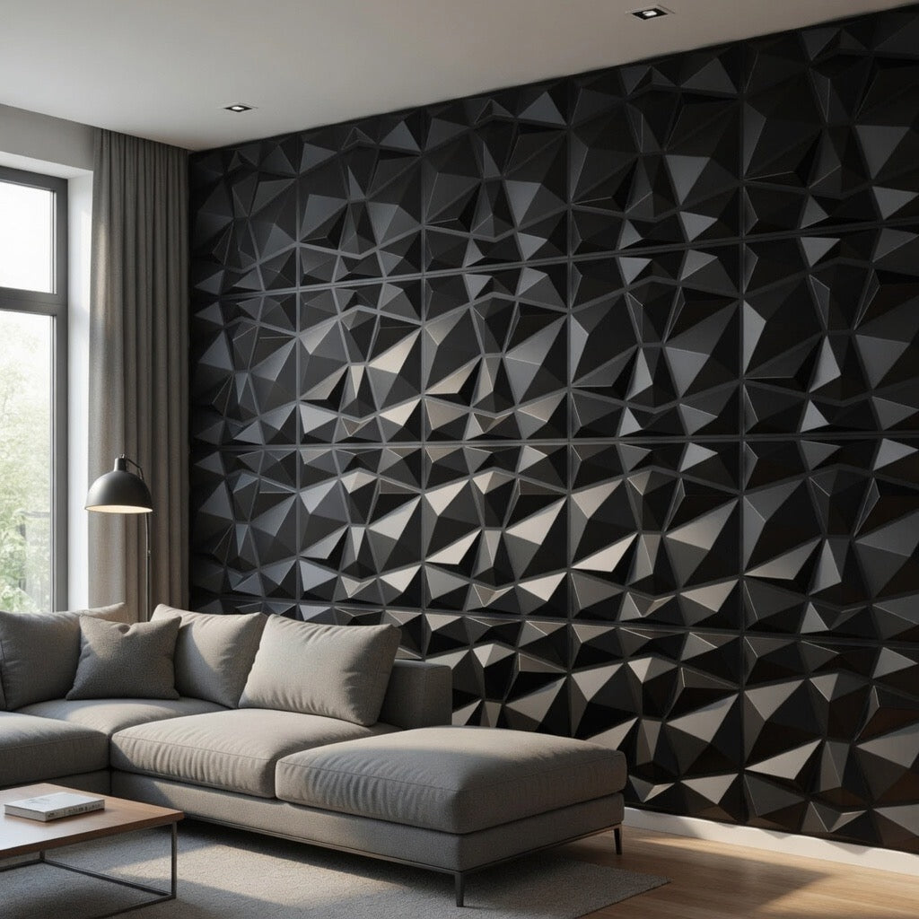 Autocollant mural effet diamants