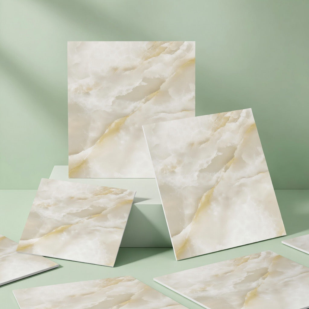 Autocollant mural effet marbre