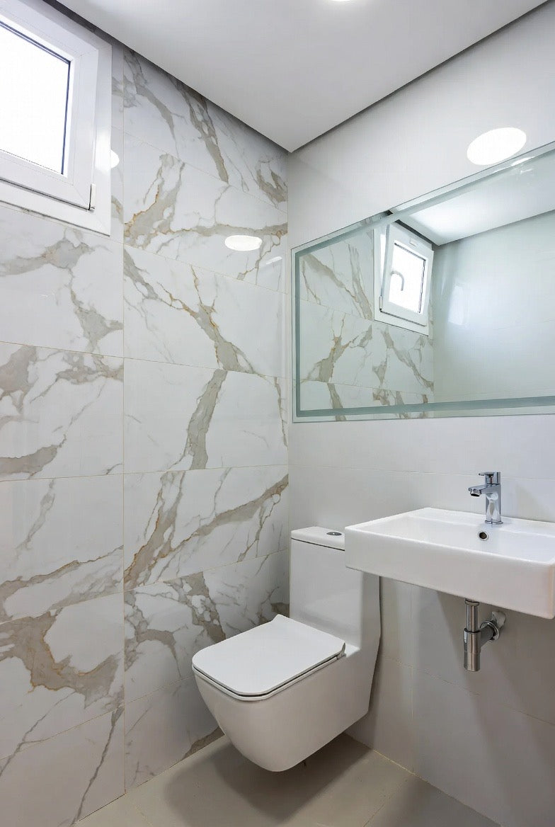 Autocollant mural effet marbre