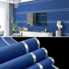 Papier peint velours motif rayé